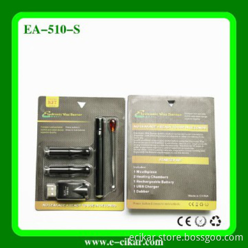 2014 hot cigarette 510-S blister dry herbs,wax burner good qualit